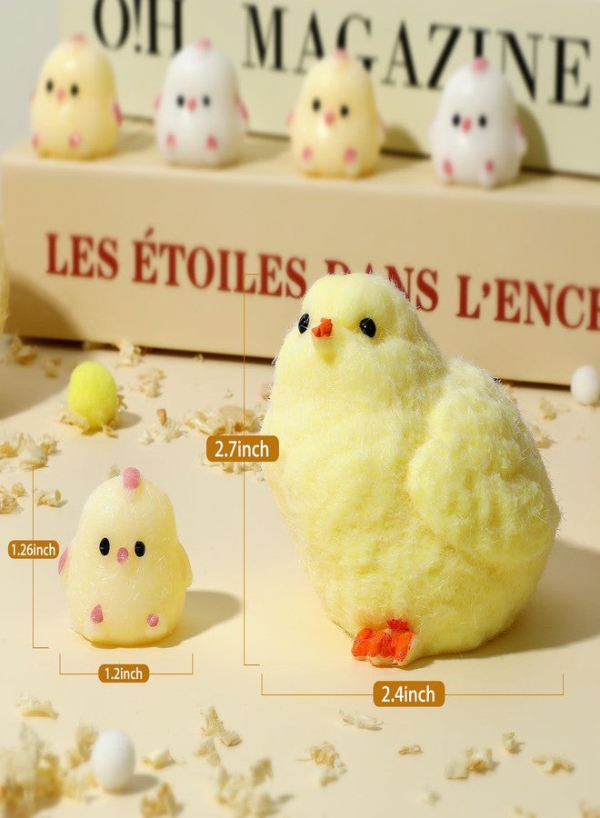 TMHAI Taba Squishy Chick Fidget Toys, 9 Pack Cute Chicken Ultra Soft Fufu Squeeze for Kids Adults, Kawaii Sensory Item Anxiety Stress Relief for Autism ADHD - Image 3